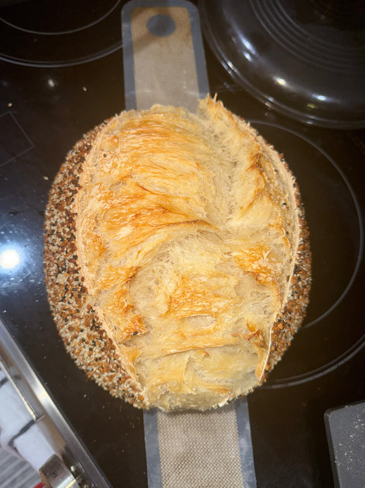 Everything Bagel Seeded Sourdough Loaf