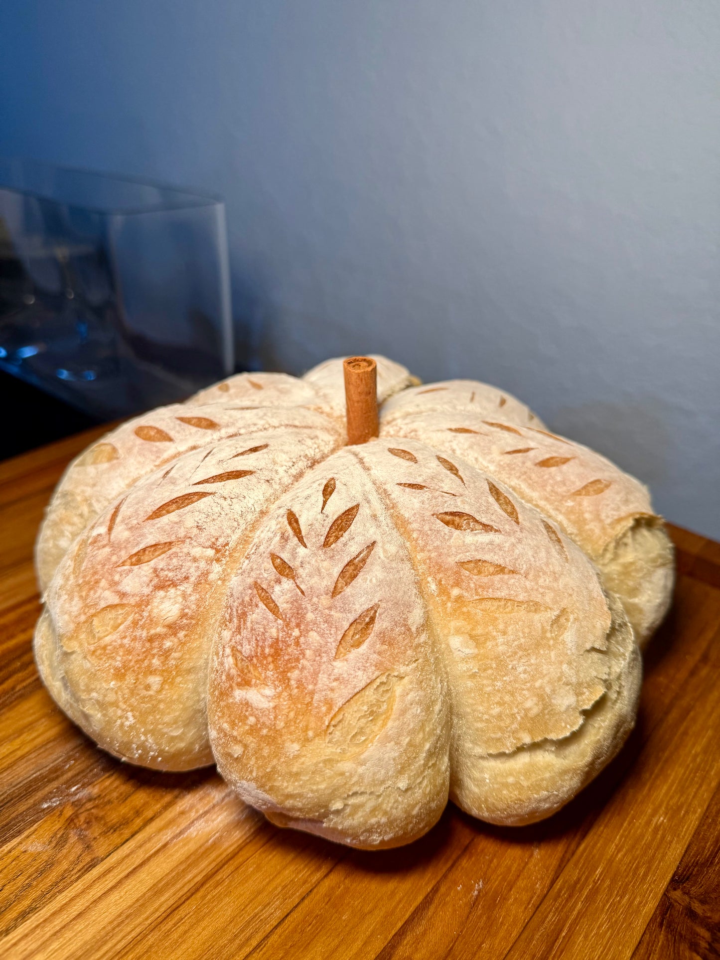 Pumpkin-Shaped Sourdough Loaf