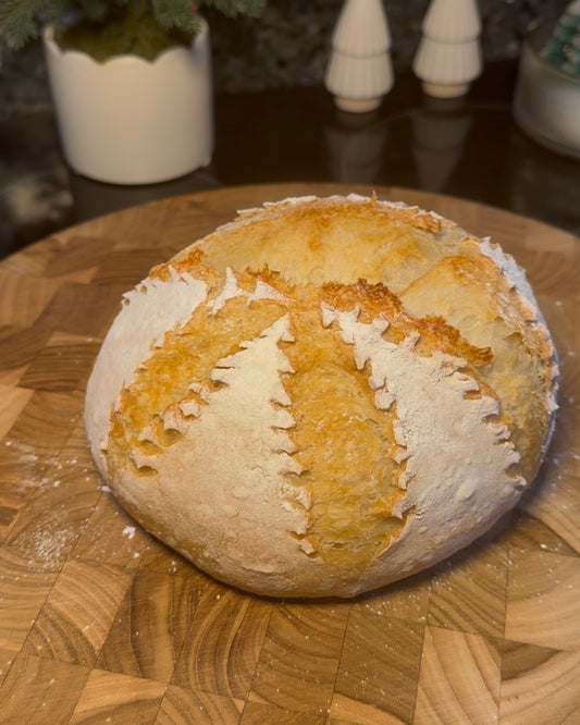 Christmas Tree Sourdough Loaf