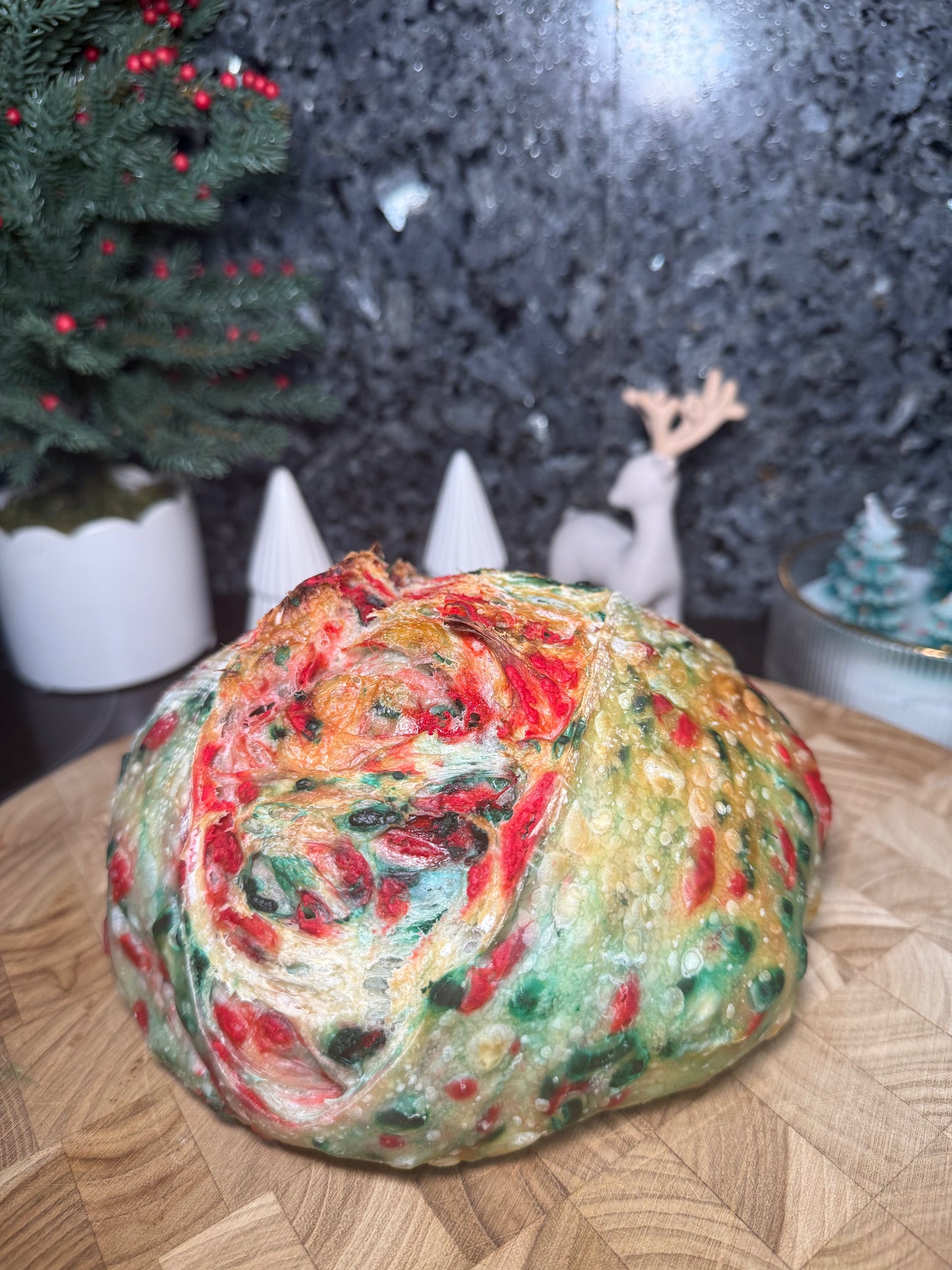 Christmas Sprinkle Sourdough Loaf