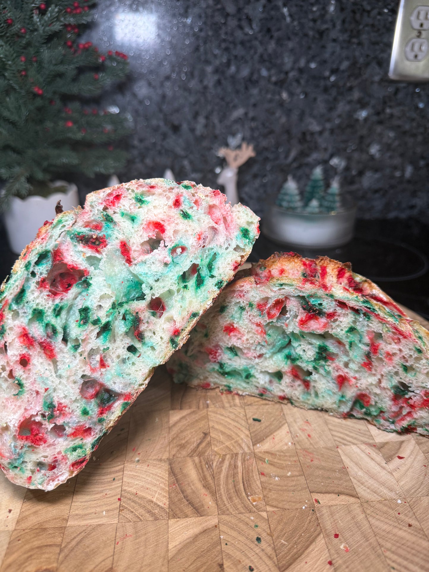 Christmas Sprinkle Sourdough Loaf