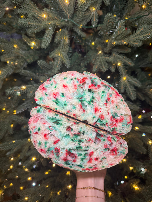 Christmas Sprinkle Sourdough Loaf