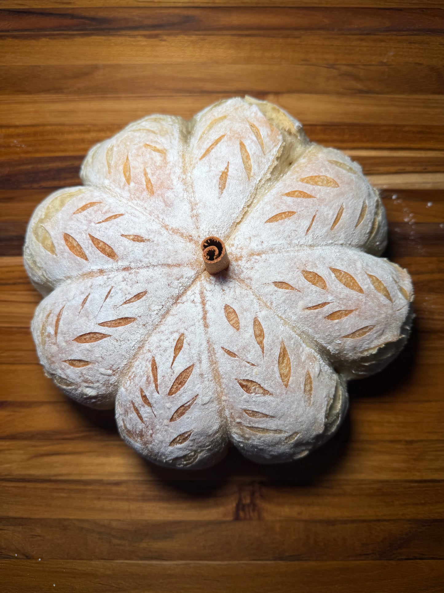 Pumpkin-Shaped Sourdough Loaf