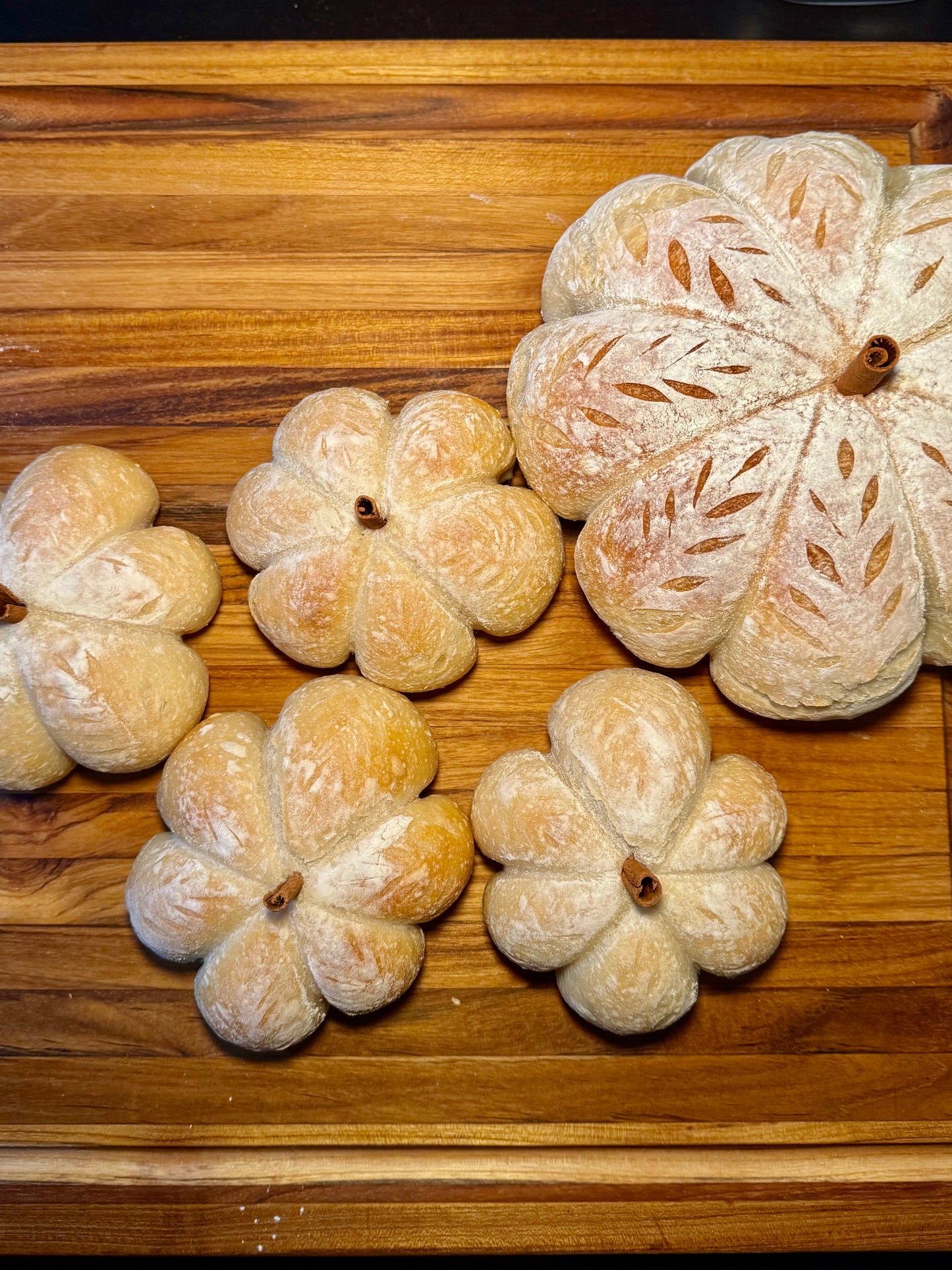 Pumpkin-Shaped Sourdough Loaf