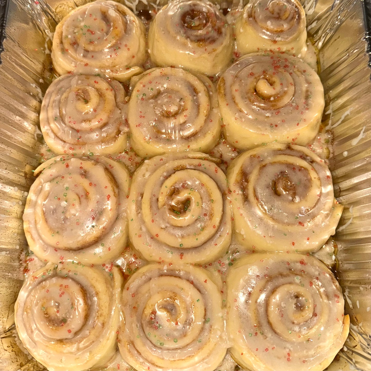 Sourdough Cinnamon Rolls with Icing